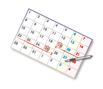 旅行日程の確認をしましょう