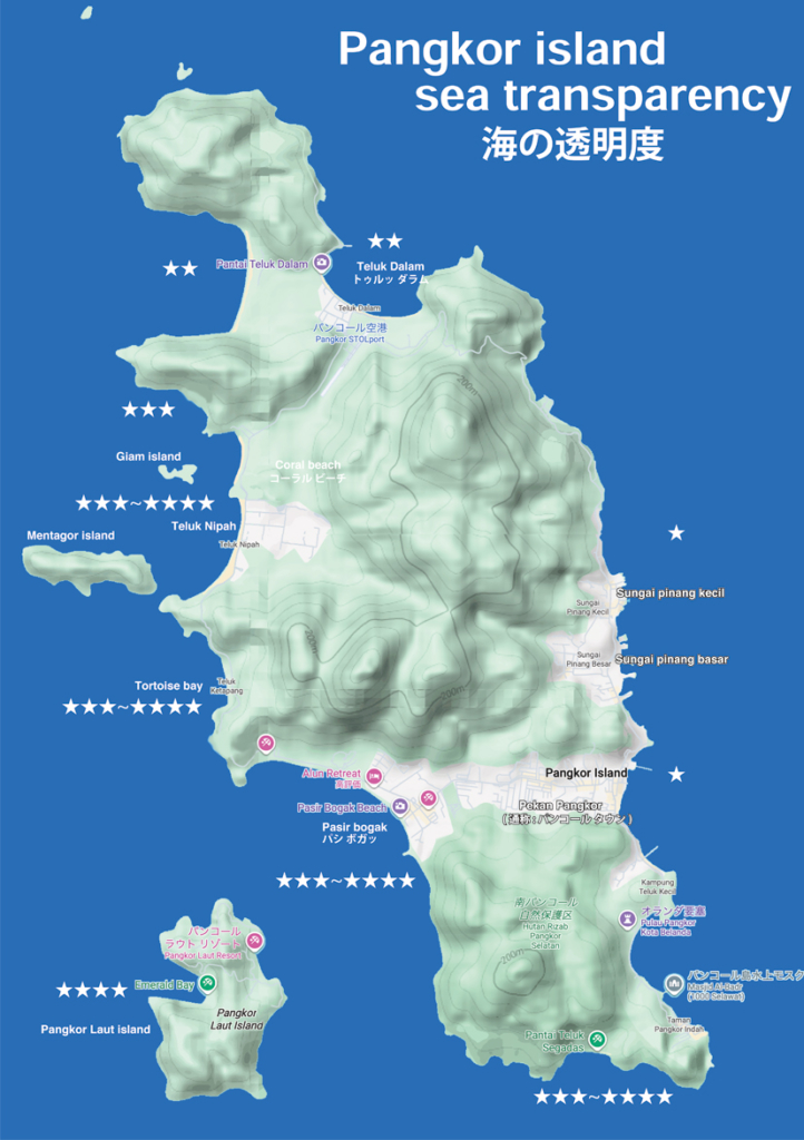 海の透明度は日によって違います