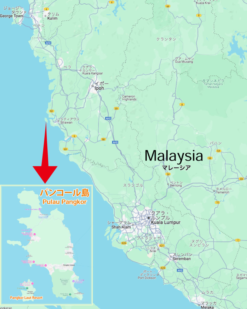 パンコール島はクアラルンプールから近い島としても有名です