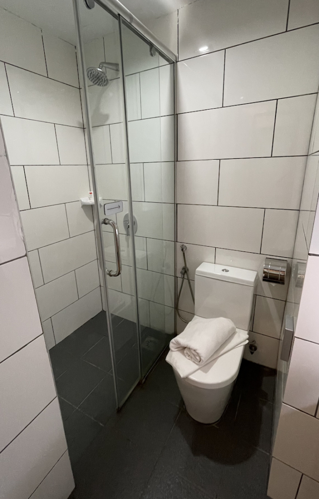 一般的なホテルのシャワー&トイレ